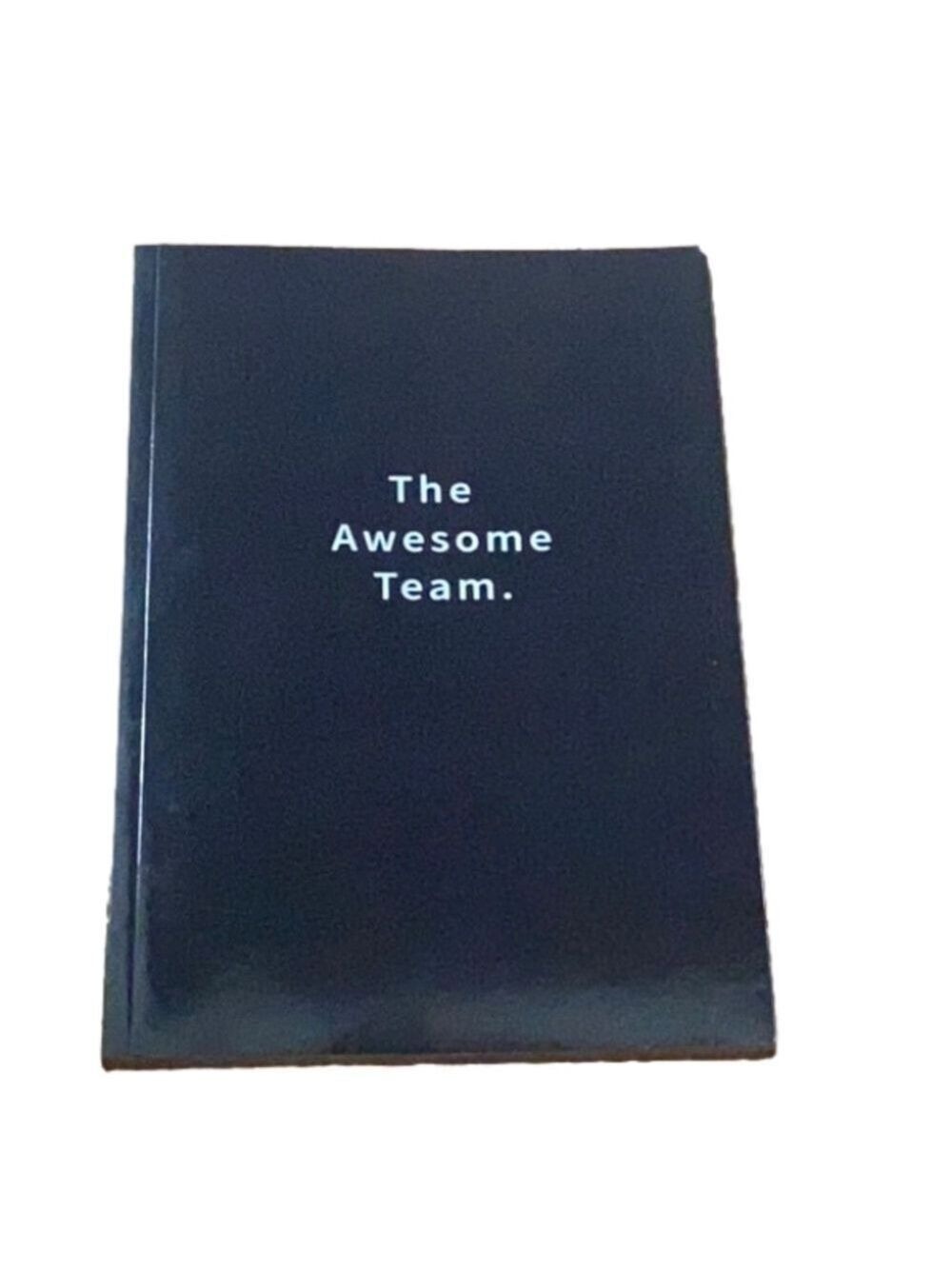 Black Journal Notebook The Awesome Team New - Picture 1 of 1